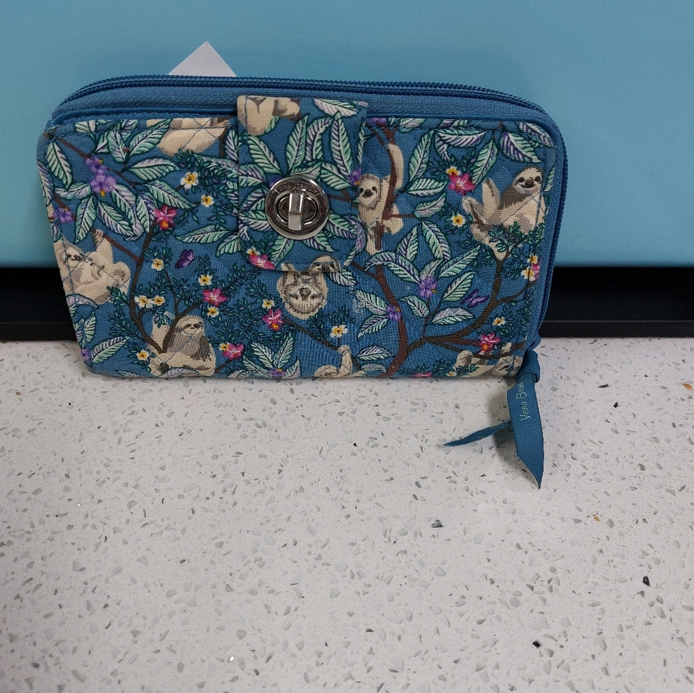 Turnlock Wallet Hanging Around Sloths NWT